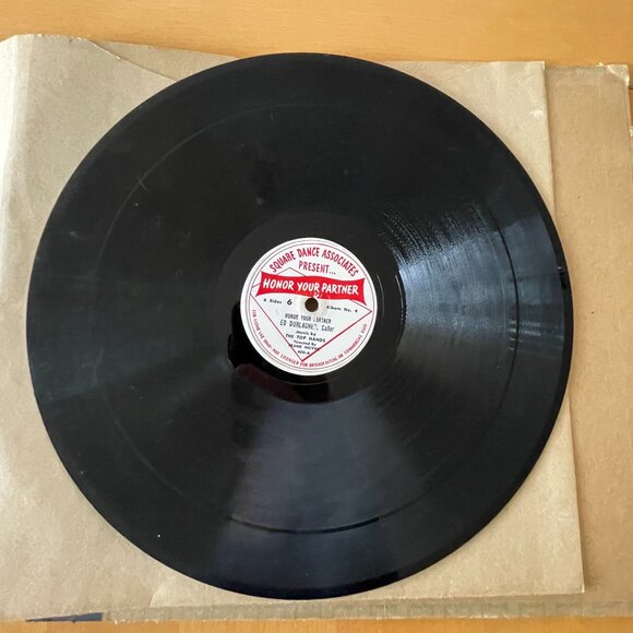 3 Records - Honor Your Partner Square Dances 78RPM 12” Ed Durlacher - Vintage - Picture 16 of 16